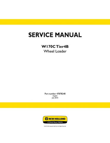 Service Manual - New Holland W170C Tier4B Wheel Loader 47878248