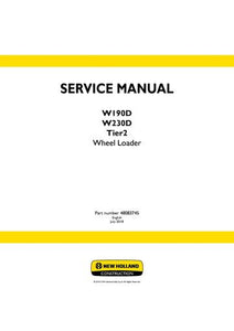 Service Manual - New Holland W190D W230D Tier2 Wheel Loader 48083745