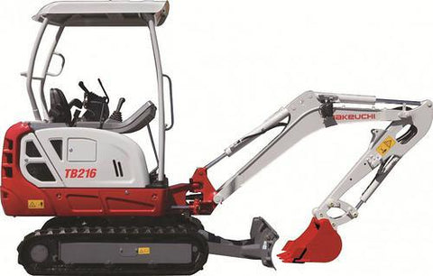 Download Takeuchi TB216 Mini Compact Excavator Workshop Service Repair Manual