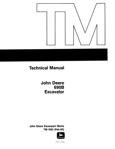 Pdf TM1093 John Deere 690B Excavator Repair Service Manual