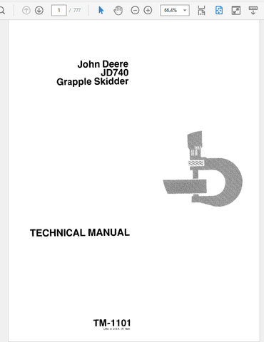 Pdf TM1101 John Deere 740 Grapple Skidder Repair Service Manual