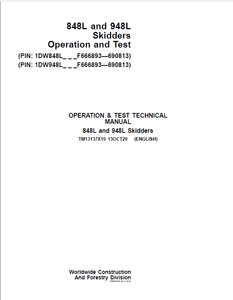 PDF TM13137X19 John Deere 848L, 948L Skidder Diagnostic and Test Service Manual