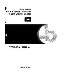 Pdf TM1331 John Deere 550b 555b Crawler Loader Bulldozer Repair Service Manual