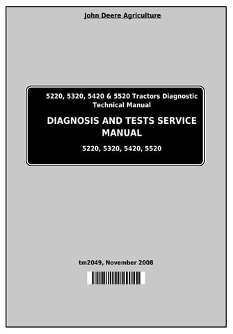 Pdf TM2049 John Deere 5220 5320 5420 5520 Tractor Diagnostic and Test Service Manual