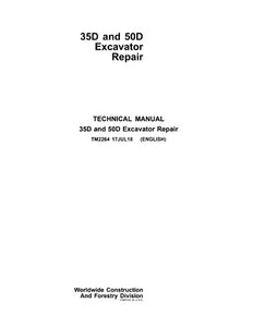 TM2264 - John Deere 35D 50D Excavator Repair Service Manual