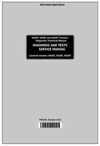 PDF TM2269 John Deere 9430T 9530T 9630T Track Tractor Diagnosis and Test Service Manual