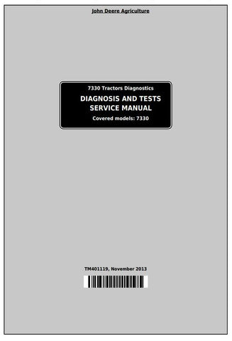 PDF TM401119 John Deere 7330 2WD or MFWD Tractor Diagnosis and Test Service Manual