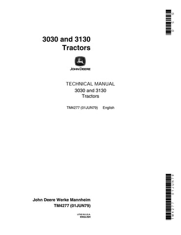 TM4277 - John Deere 3030 3130 Tractor All Inclusive Repair Service Manual