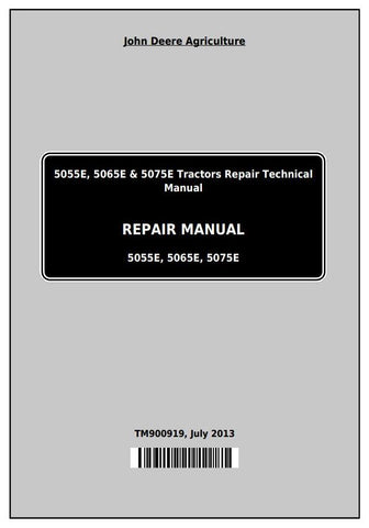 Pdf TM900919 John Deere 5055E 5065 5075E Tractor (NA) Repair Service Manual