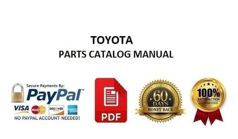 Toyota 7SLL12.5,16,13.5S,12.5F,16F Powered Pallet Stacker Parts Manual