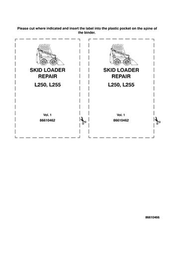 Download New Holland L250, L255 Skid Steer Loader Service Manual 86610462